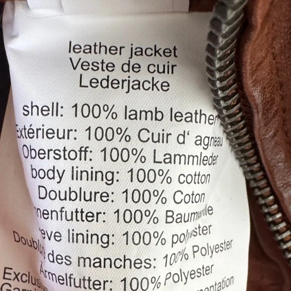 Men's Rustic Brown Leather Military Jacket - Picture 7 of 11